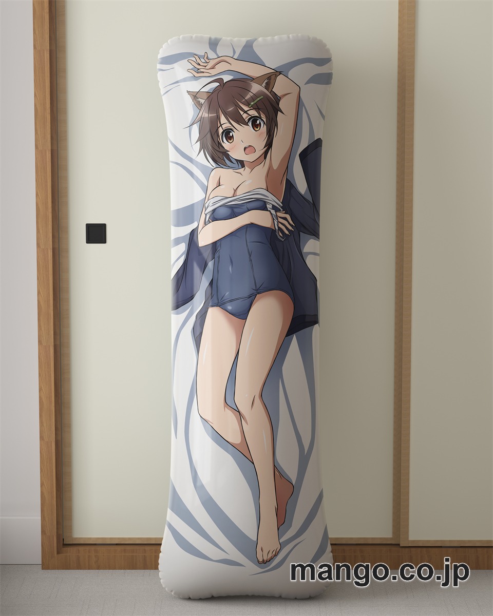 アニメ抱き枕カバー雁淵ひかりブレイブウィッチーズ大型クッションキャラクターグッズPVC製コレクション用｜空気ビニール製 等身大抱き枕 コレクション向けグッズ