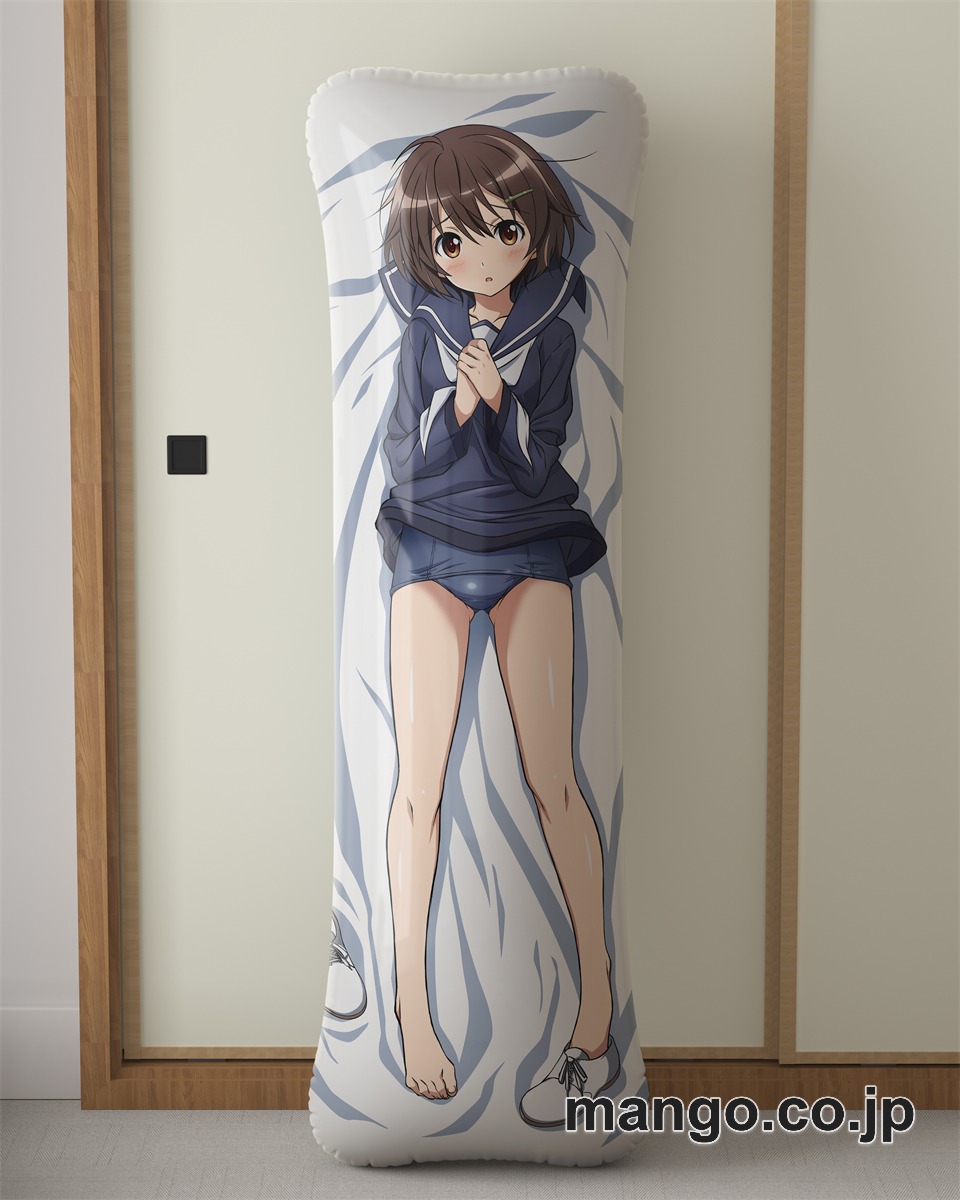 アニメ抱き枕カバー雁淵ひかりブレイブウィッチーズ大型クッションキャラクターグッズPVC製コレクション用｜空気ビニール製 等身大抱き枕 コレクション向けグッズ 2