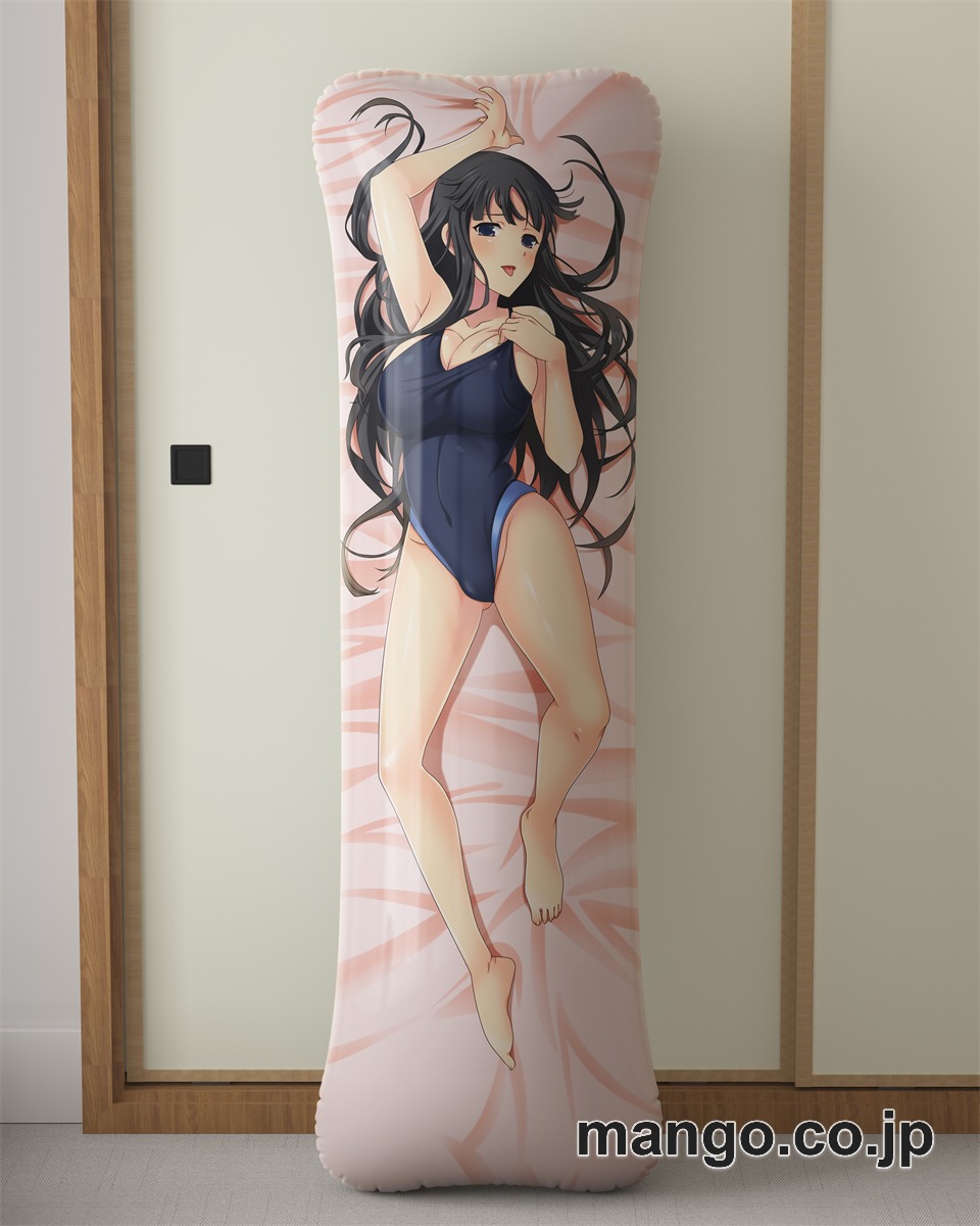 アニメ抱き枕カバー自宅警備員添い寝で喘ぐ女「葛木さやか」大型クッションキャラクターグッズPVC製コレクション用｜PVC エアクッション 等身大サイズ 立体ディスプレイ 2