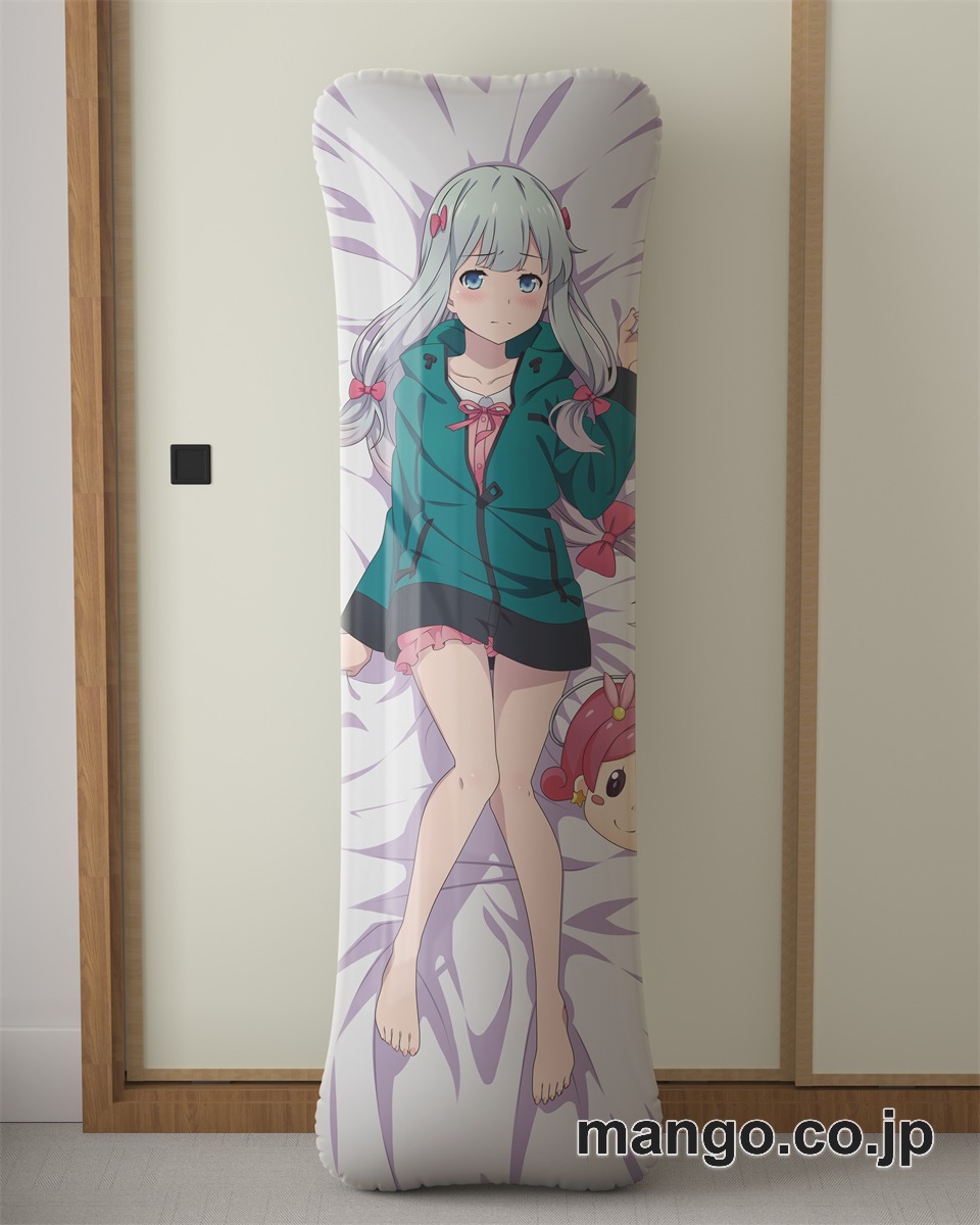 アニメ抱き枕カバーエロマンガ先生大型クッションキャラクターグッズPVC製コレクション用｜空気ビニール製 等身大抱き枕 コレクション向けグッズ