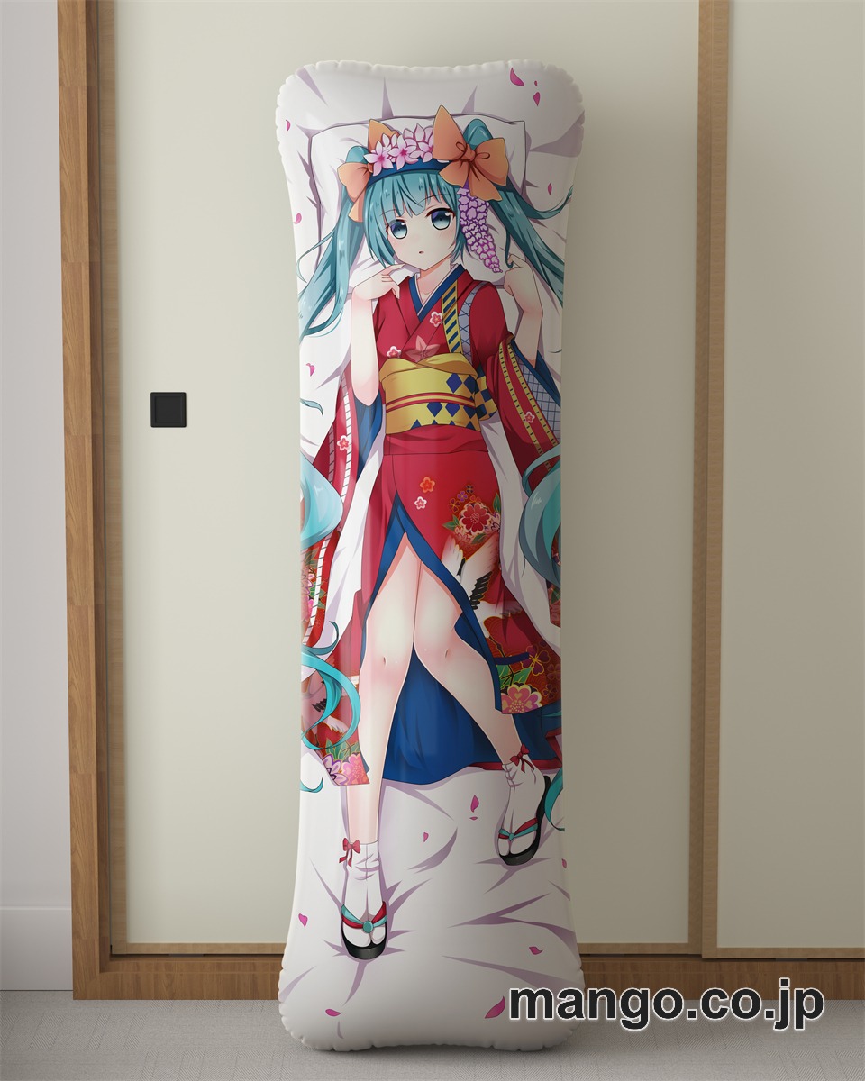アニメ抱き枕カバー初音ミク大型クッションキャラクターグッズPVC製コレクション用 ビッグサイズ 等身大クッション 立体キャラクターアイテム 2