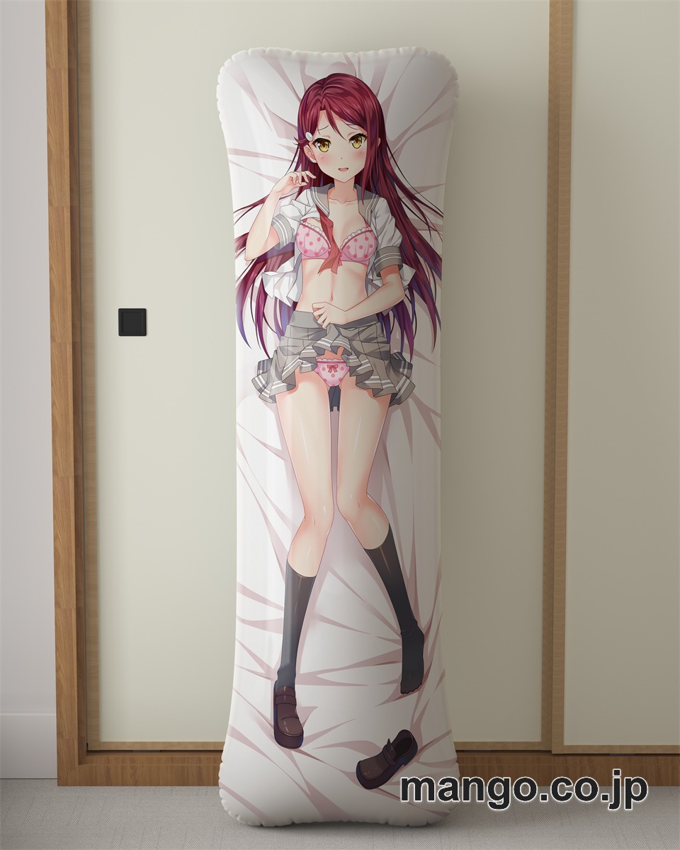 アニメ抱き枕カバーラブライブ!サンシャイン!!桜○梨子大型クッションキャラクターグッズPVC製コレクション用｜等身大エアクッション ビッグサイズ PVC製 アニメグッズ 2