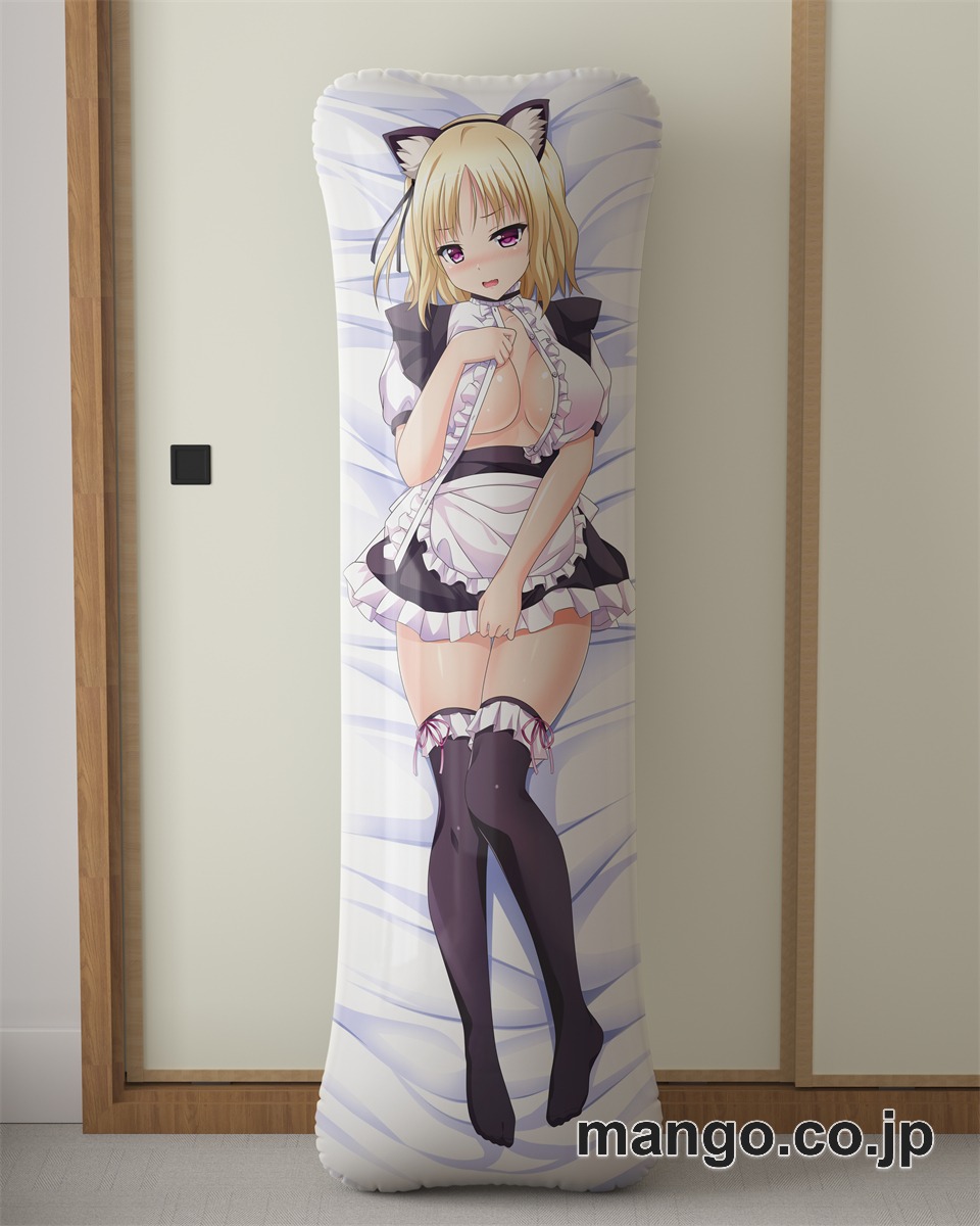 アニメ抱き枕カバーネコ耳蓮っ葉＆痴撮っ娘大型クッションキャラクターグッズPVC製コレクション用 等身大ビニールクッション 抱き枕 アニメ・キャラグッズ