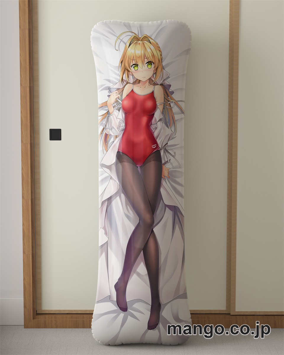 アニメ抱き枕カバーネロスク水タイツ大型クッションキャラクターグッズPVC製コレクション用｜PVC エアクッション 等身大サイズ 立体ディスプレイ
