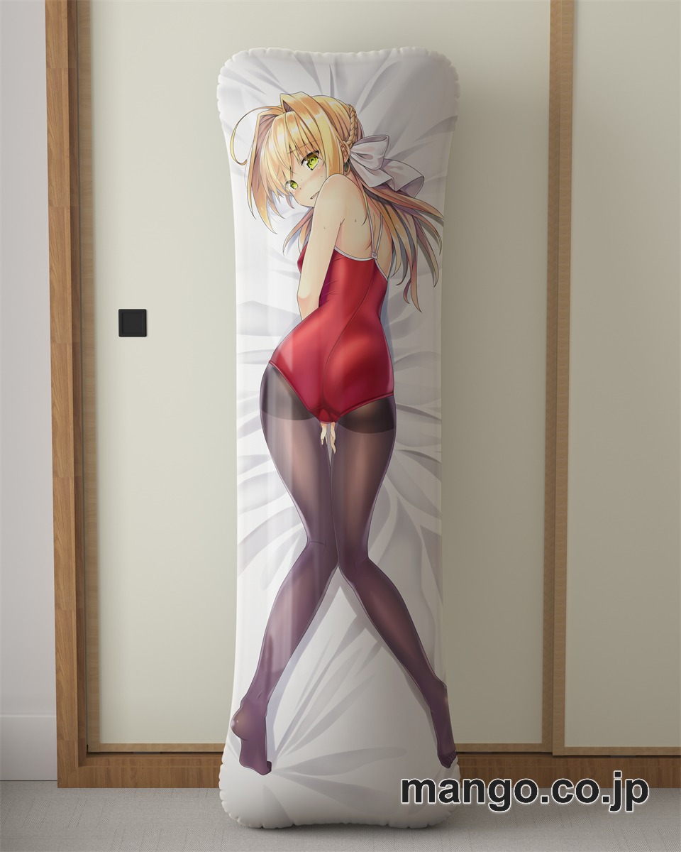 アニメ抱き枕カバーネロスク水タイツ大型クッションキャラクターグッズPVC製コレクション用｜PVC エアクッション 等身大サイズ 立体ディスプレイ 2