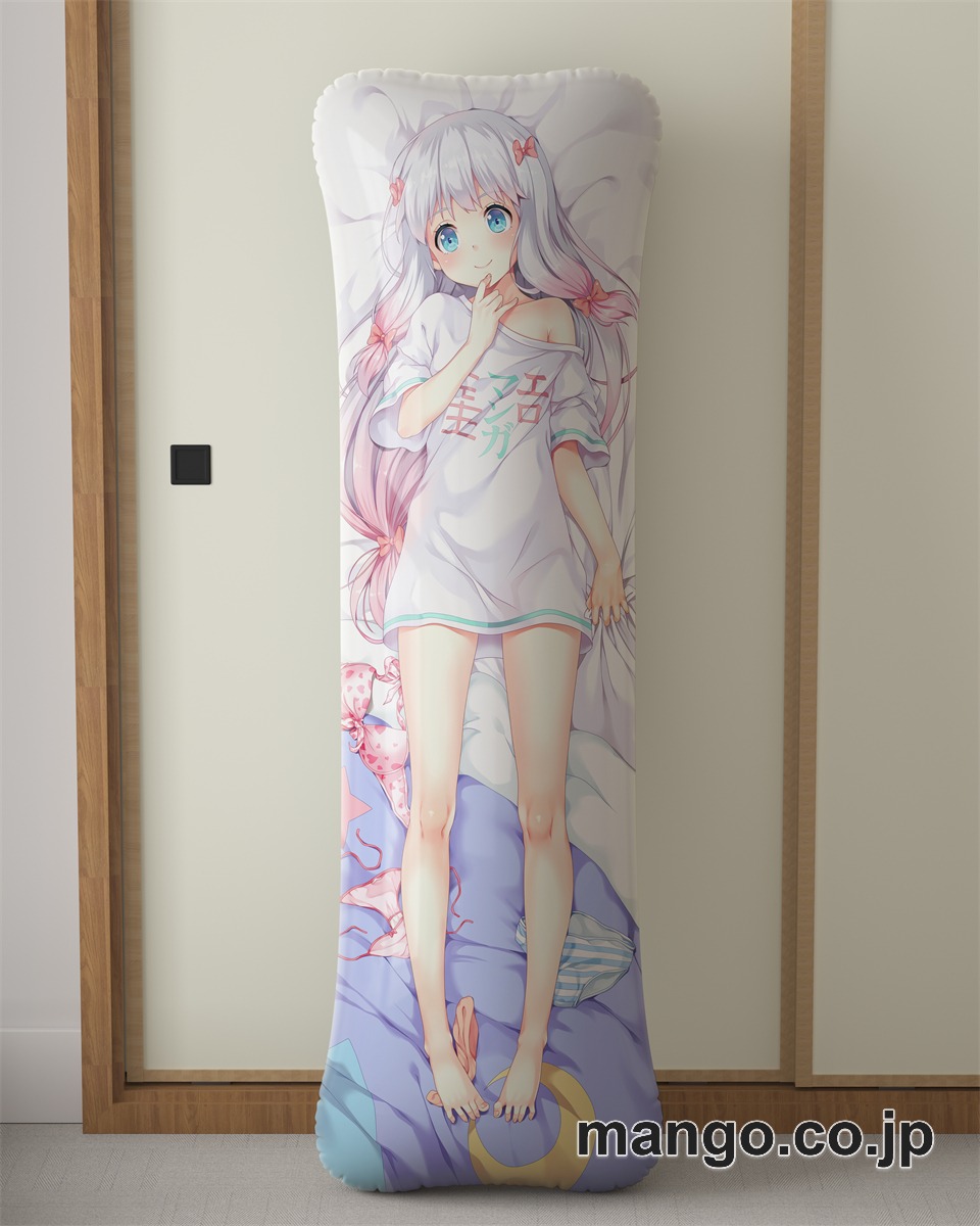 アニメ抱き枕カバーエロマンガ先生紗霧たんの作業を邪魔しないで！大型クッションキャラクターグッズPVC製コレクション用 等身大ビニールクッション 抱き枕 アニメ・キャラグッズ