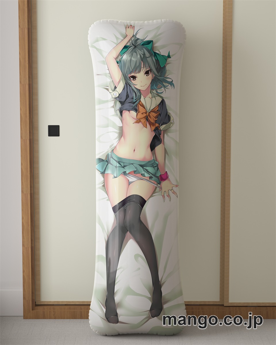 アニメ抱き枕カバー艦これ夕張添い寝大型クッションキャラクターグッズPVC製コレクション用｜PVC エアクッション 等身大サイズ 立体ディスプレイ