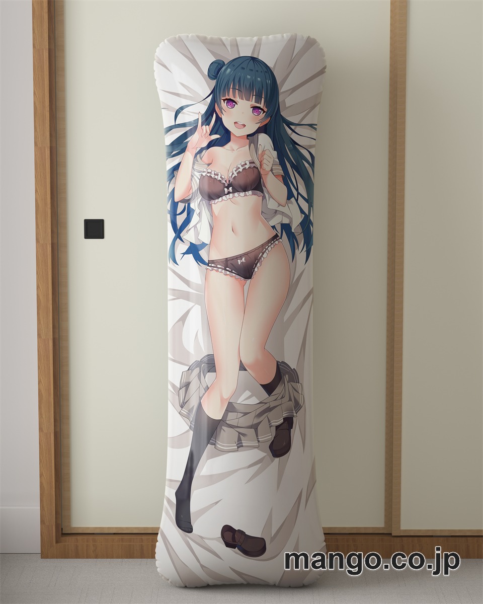 アニメ抱き枕カバーラブライブ!サンシャイン!!津島善子大型クッションキャラクターグッズPVC製コレクション用 ビッグサイズ 等身大クッション 立体キャラクターアイテム 2