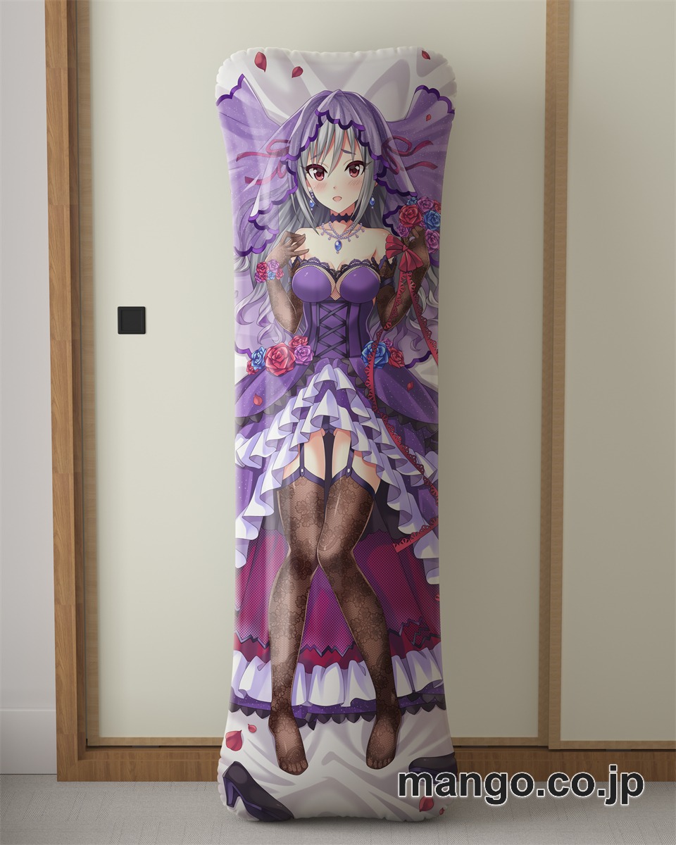 アニメ抱き枕カバーアイドルマスター蘭子嫁入り大型クッションキャラクターグッズPVC製コレクション用 等身大 抱き枕 空気ビニール製 キャラクターグッズ