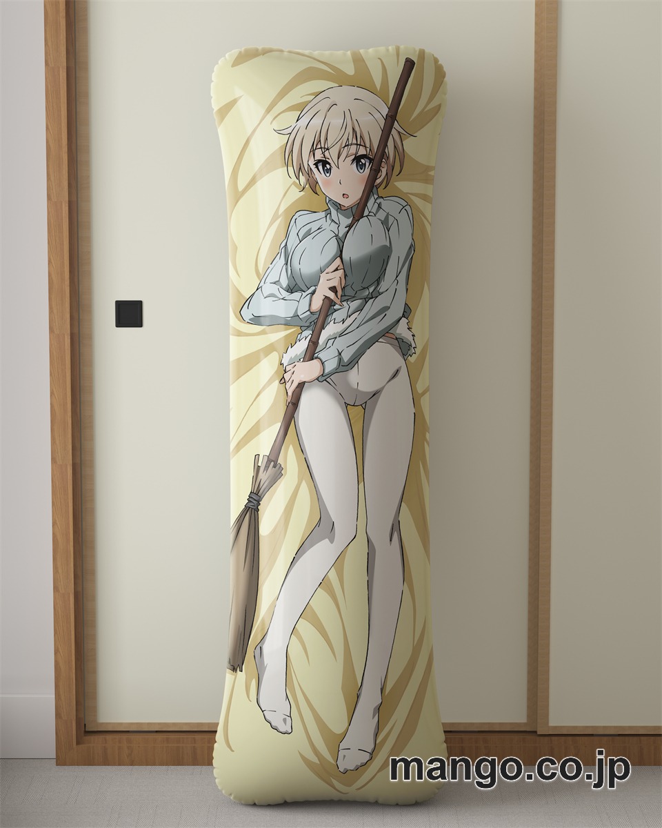 アニメ抱き枕カバーストライクウィッチーズ大型クッションキャラクターグッズPVC製コレクション用 等身大 抱き枕 空気ビニール製 キャラクターグッズ 2