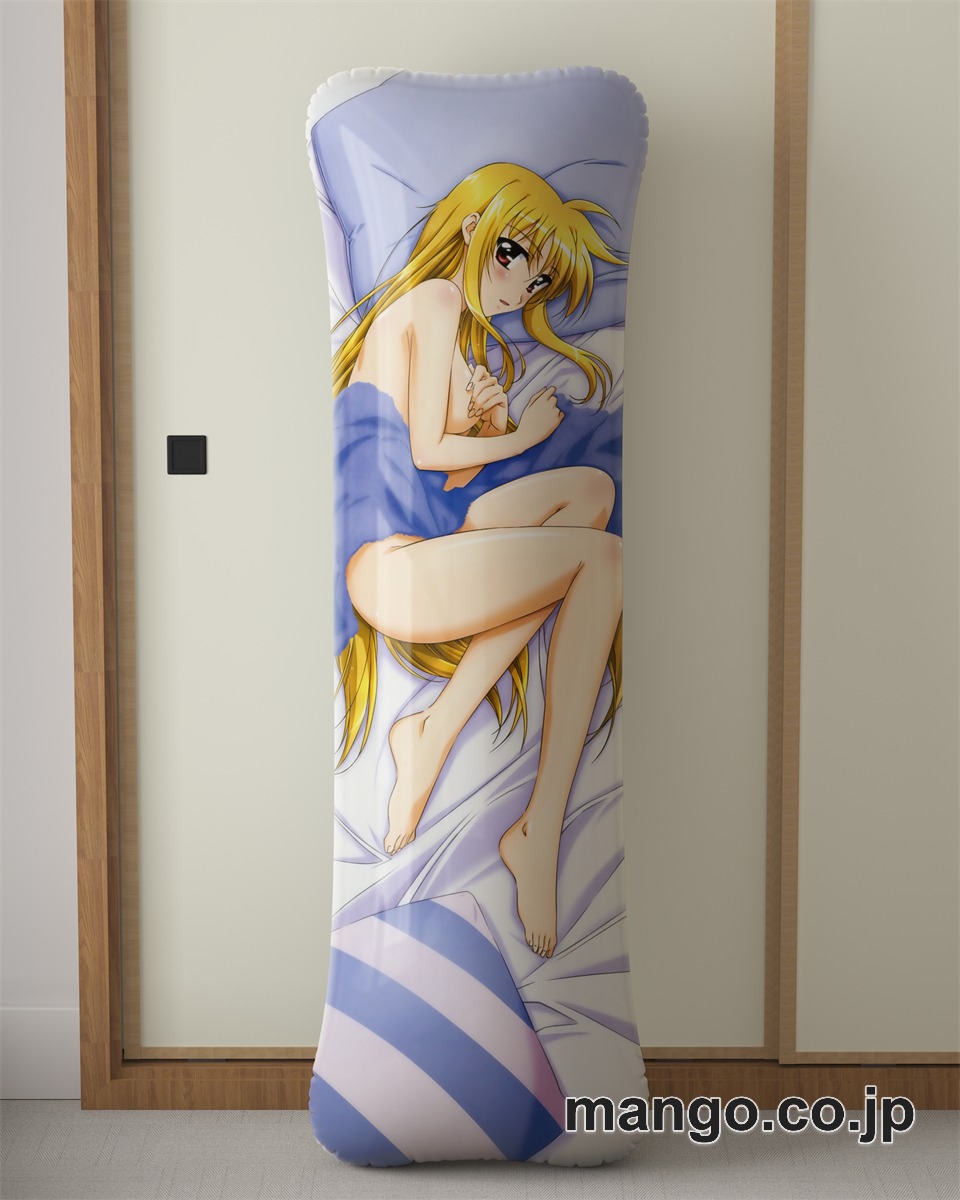 アニメ抱き枕カバー魔法少女リリカルなのはフェイト テスタロッサ ハラオウン高町なのは大型クッションキャラクターグッズPVC製コレクション用｜PVC エアクッション 等身大サイズ 立体ディスプレイ