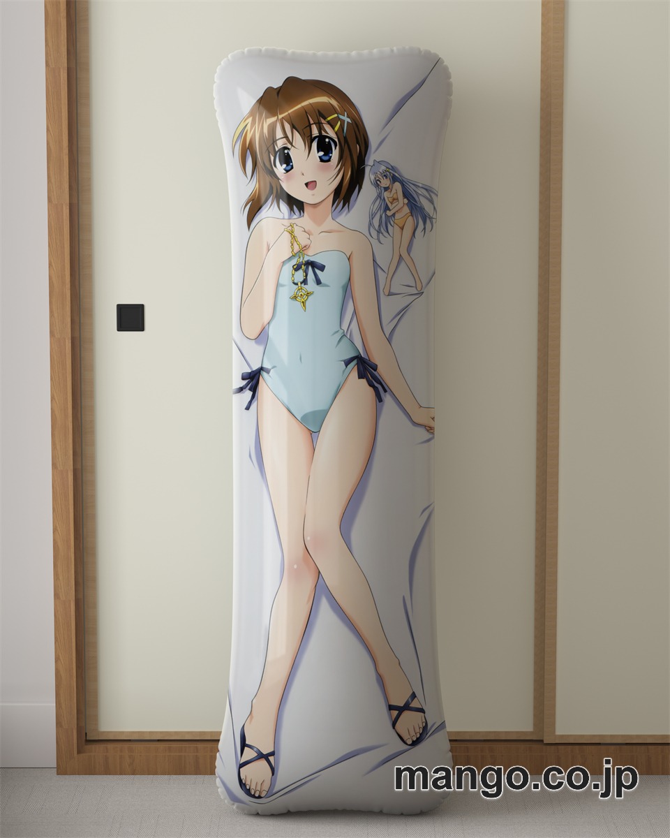 アニメ抱き枕カバー魔法少女リリカルなのは八神はやて大型クッションキャラクターグッズPVC製コレクション用 等身大 抱き枕 空気ビニール製 キャラクターグッズ 2
