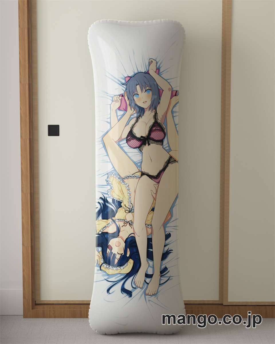 アニメ抱き枕カバー閃乱カグラ夜桜詠未来雪泉大型クッションキャラクターグッズPVC製コレクション用｜等身大エアクッション ビッグサイズ PVC製 アニメグッズ 2