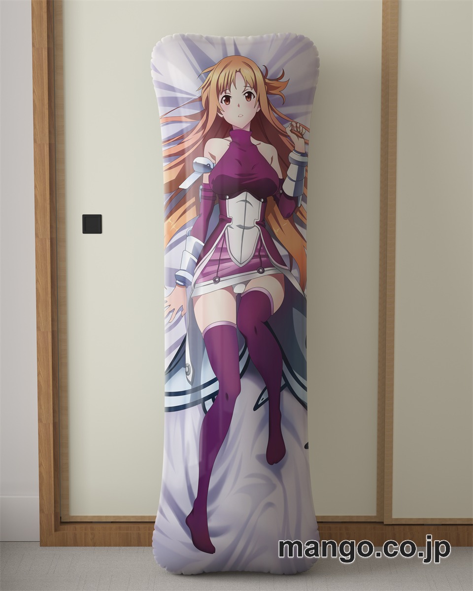アニメ抱き枕カバーソードアート オンラインアスナ大型クッションキャラクターグッズPVC製コレクション用｜PVC エアクッション 等身大サイズ 立体ディスプレイ 2