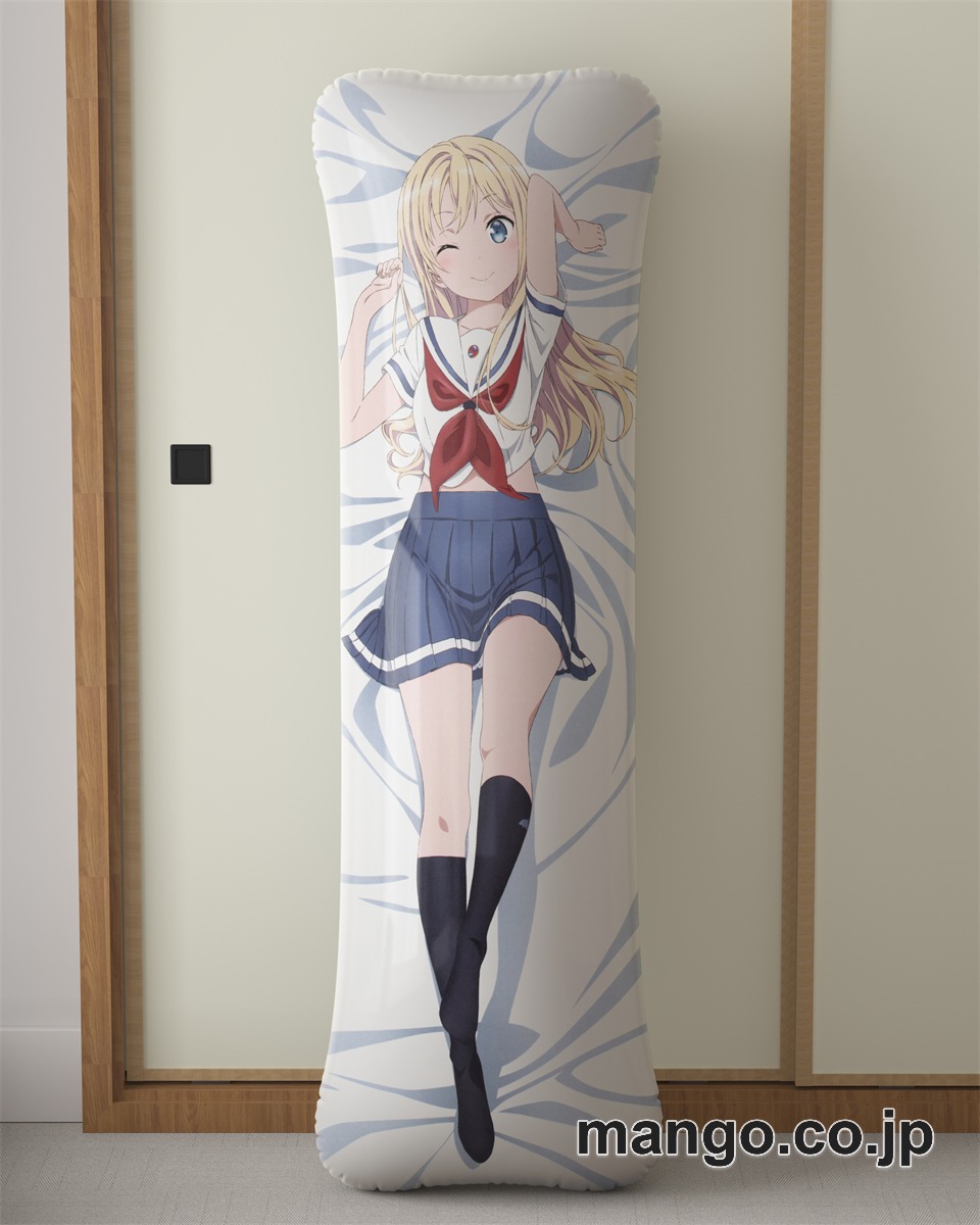 アニメ抱き枕カバーハイスクール フリートヴィルヘルミーナ ブラウンシュヴァイク インゲノール フリーデブルク大型クッションキャラクターグッズPVC製コレクション用｜PVC エアクッション 等身大サイズ 立体ディスプレイ