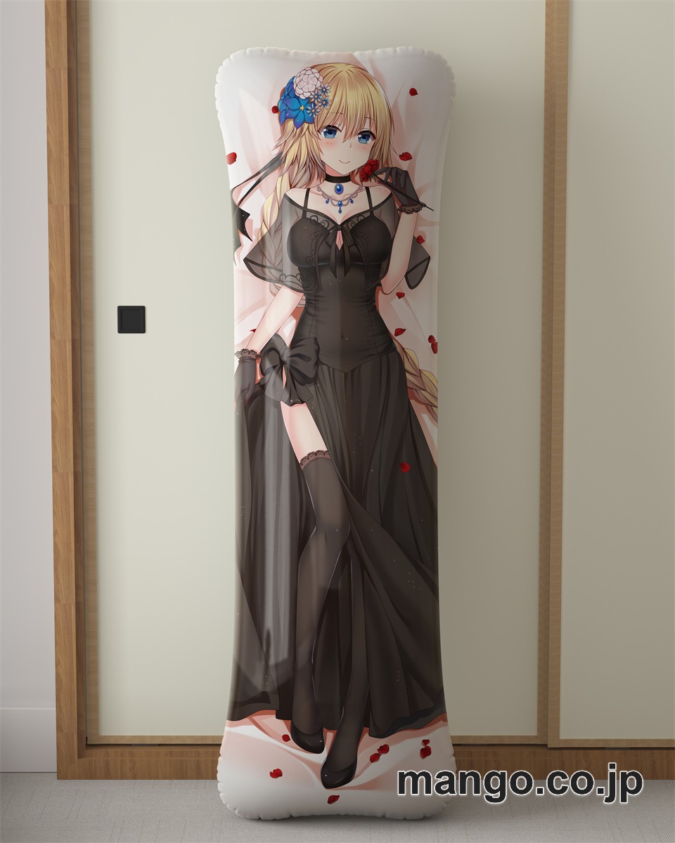 アニメ抱き枕カバーFGOジャンヌ ダルクドレス姿大型クッションキャラクターグッズPVC製コレクション用｜等身大エアクッション ビッグサイズ PVC製 アニメグッズ
