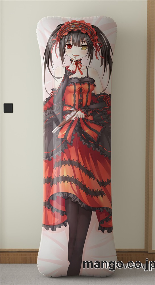 アニメ抱き枕カバー時崎狂三大型クッションキャラクターグッズPVC製コレクション用｜PVC エアクッション 等身大サイズ 立体ディスプレイ 2