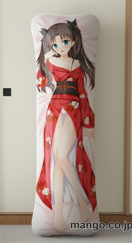 アニメ抱き枕カバー遠坂凛大型クッションキャラクターグッズPVC製コレクション用｜等身大エアクッション ビッグサイズ PVC製 アニメグッズ 2