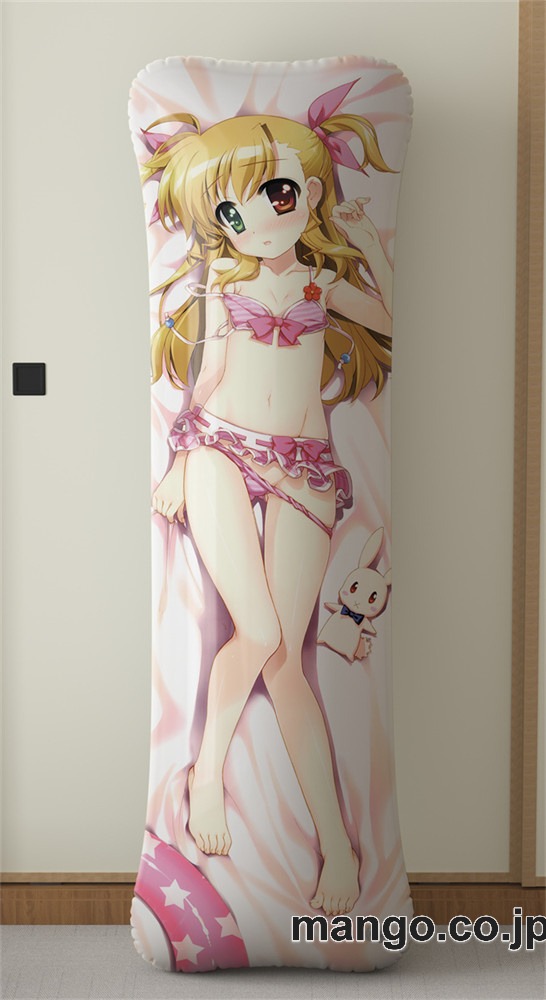 アニメ抱き枕カバーViVid高町ヴィヴィオ大型クッションキャラクターグッズPVC製コレクション用｜PVC エアクッション 等身大サイズ 立体ディスプレイ