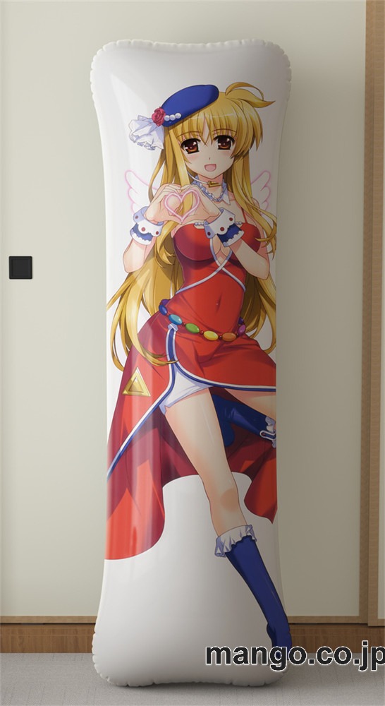 アニメ抱き枕カバーアインハルト ストラトスフェイト テスタロッサ大型クッションキャラクターグッズPVC製コレクション用 等身大 抱き枕 空気ビニール製 キャラクターグッズ