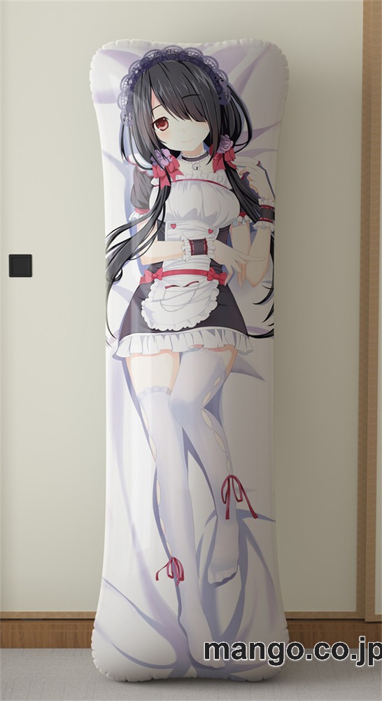 アニメ抱き枕カバー時崎狂三大型クッションキャラクターグッズPVC製コレクション用 等身大 抱き枕 空気ビニール製 キャラクターグッズ 2