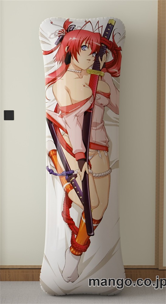 アニメ抱き枕カバー百花繚乱サムライガールズ大型クッションキャラクターグッズPVC製コレクション用｜PVC エアクッション 等身大サイズ 立体ディスプレイ 2