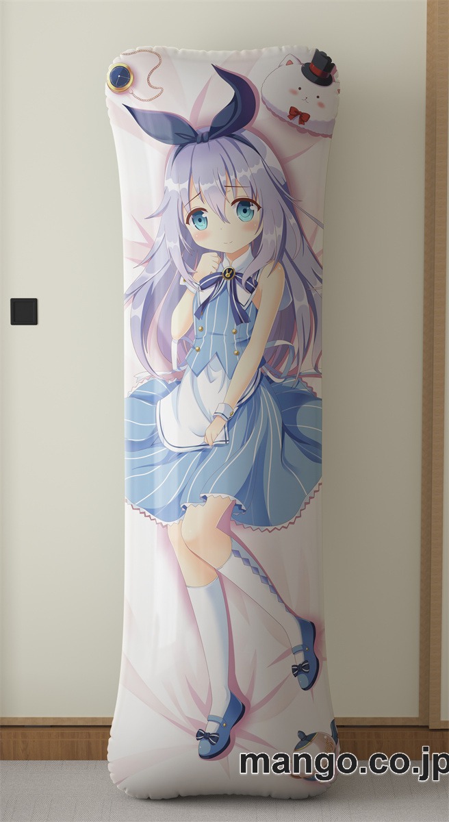 アニメ抱き枕カバーチノ大型クッションキャラクターグッズPVC製コレクション用｜空気ビニール製 等身大抱き枕 コレクション向けグッズ