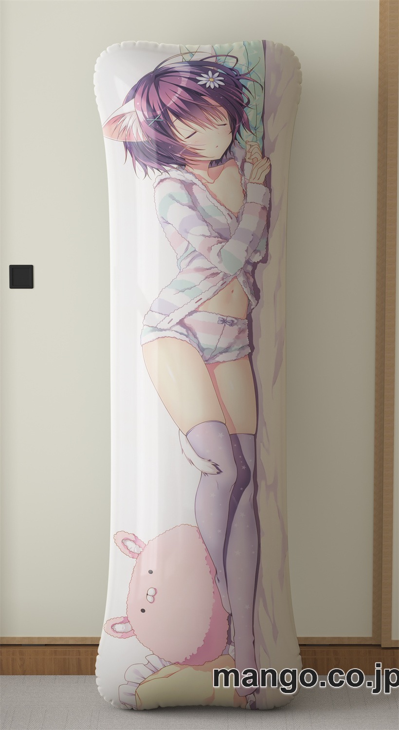 アニメ抱き枕カバーRyohka大型クッションキャラクターグッズPVC製コレクション用｜等身大エアクッション ビッグサイズ PVC製 アニメグッズ