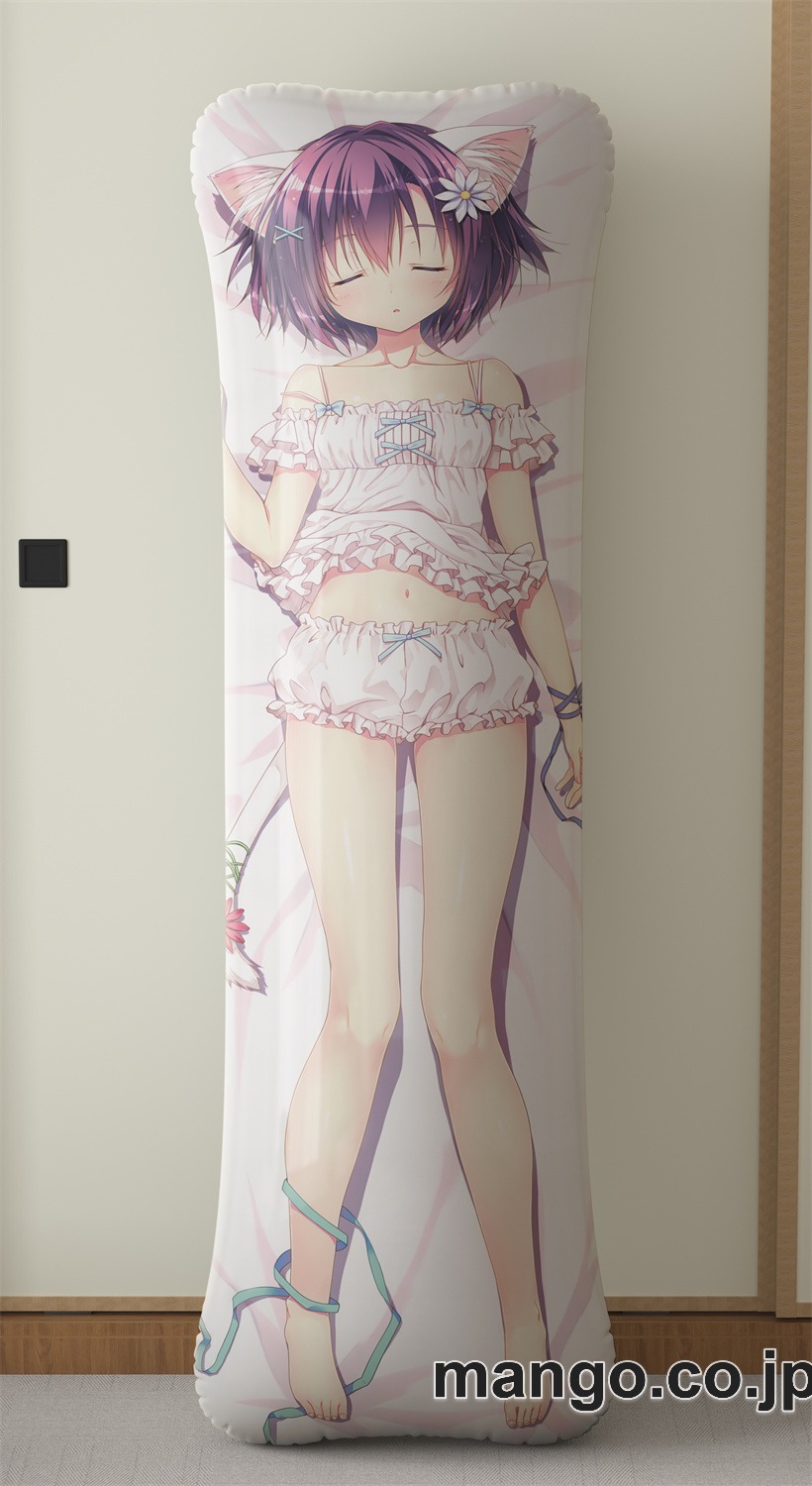 アニメ抱き枕カバーRyohka大型クッションキャラクターグッズPVC製コレクション用｜等身大エアクッション ビッグサイズ PVC製 アニメグッズ 2