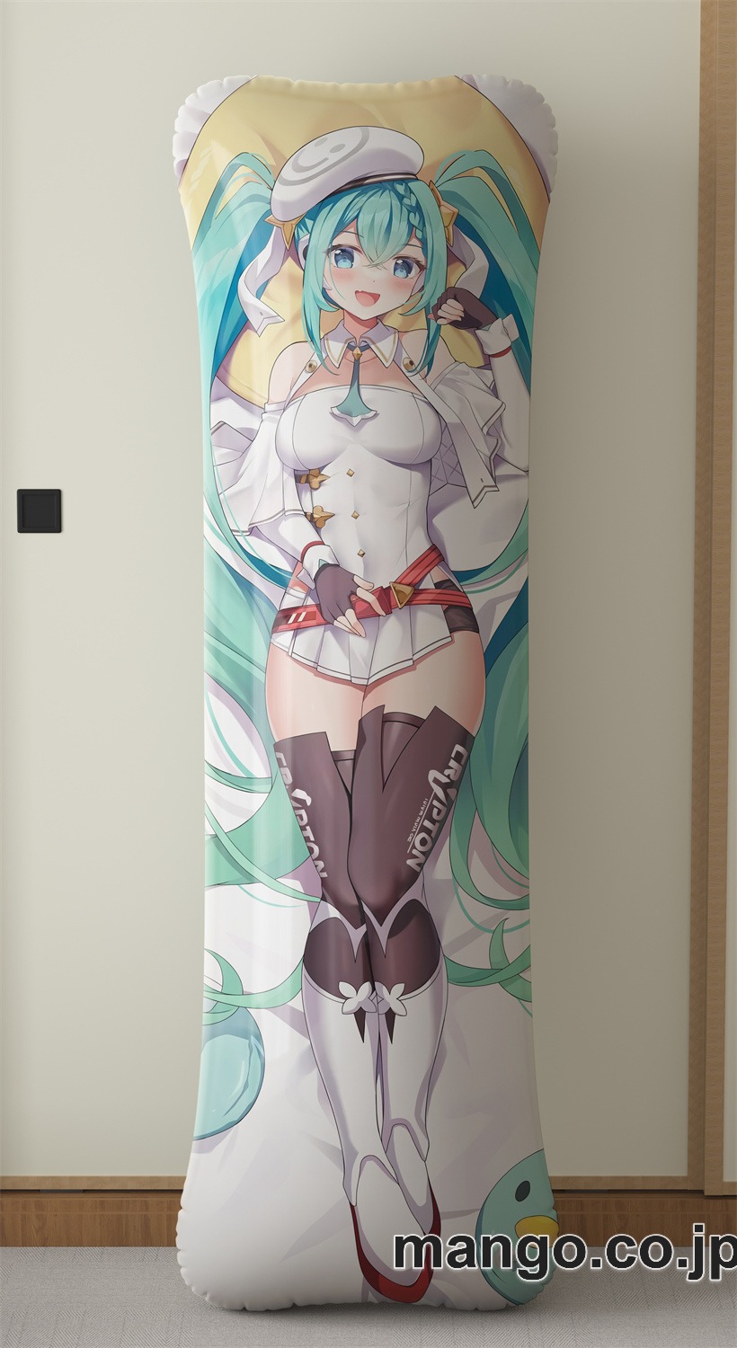 アニメ抱き枕カバー【VOCALOID】ミク大型クッションキャラクターグッズPVC製コレクション用｜空気ビニール製 等身大抱き枕 コレクション向けグッズ