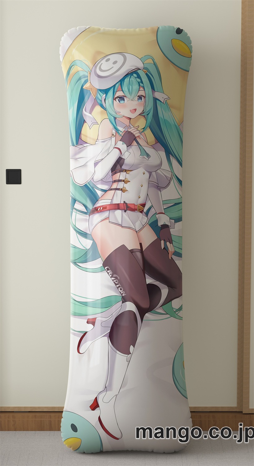 アニメ抱き枕カバー【VOCALOID】ミク大型クッションキャラクターグッズPVC製コレクション用｜空気ビニール製 等身大抱き枕 コレクション向けグッズ 2