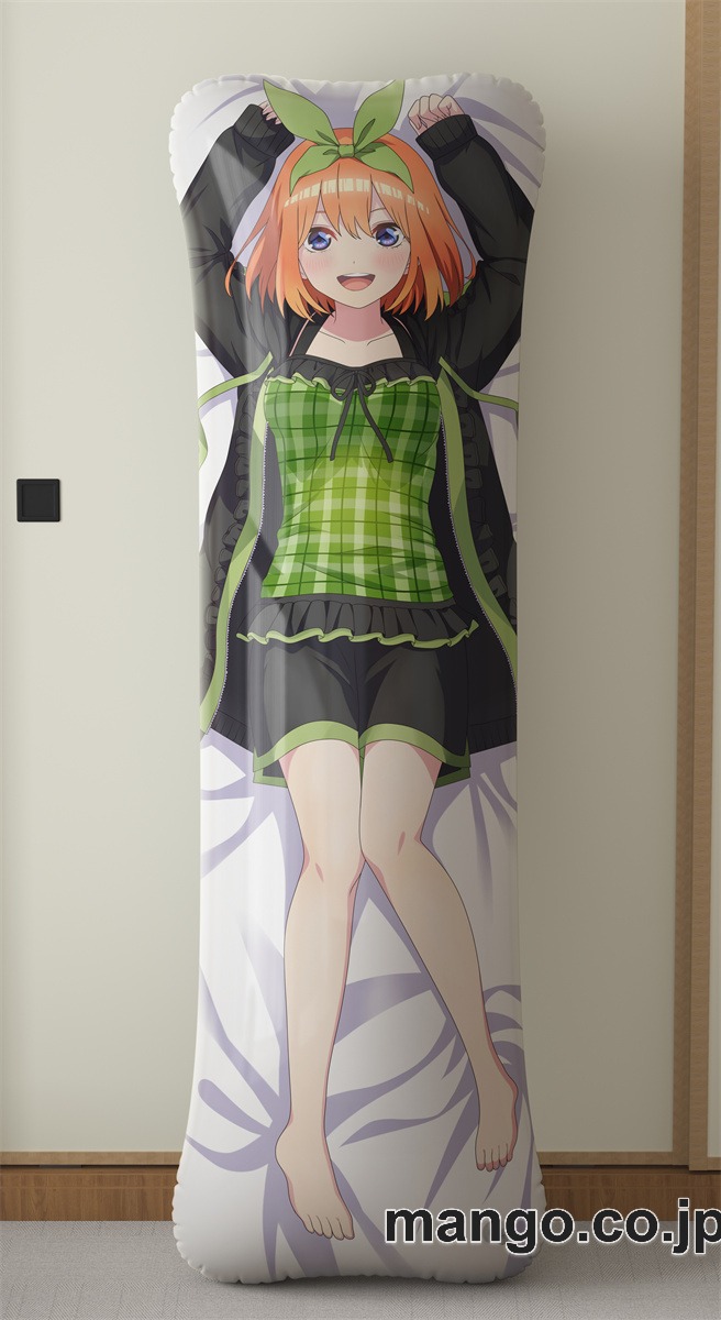 アニメ抱き枕カバー【五等分の花嫁】中野四葉大型クッションキャラクターグッズPVC製コレクション用 等身大 抱き枕 空気ビニール製 キャラクターグッズ