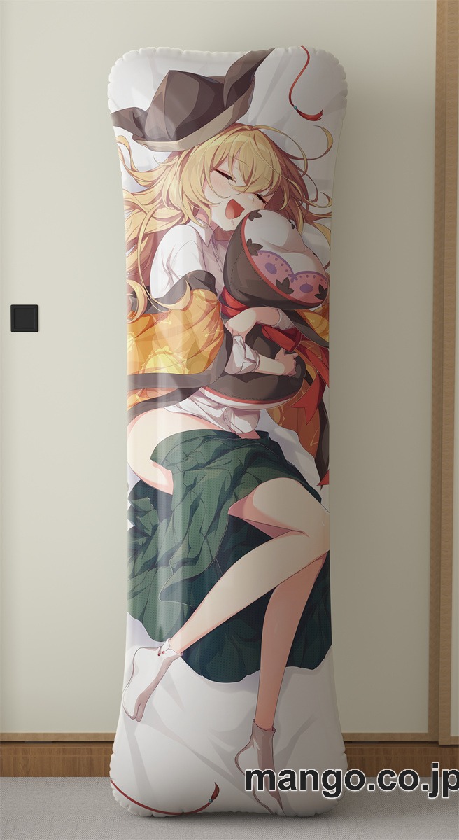 アニメ抱き枕カバー[東方Project]摩多羅隠岐奈大型クッションキャラクターグッズPVC製コレクション用｜空気ビニール製 等身大抱き枕 コレクション向けグッズ 2