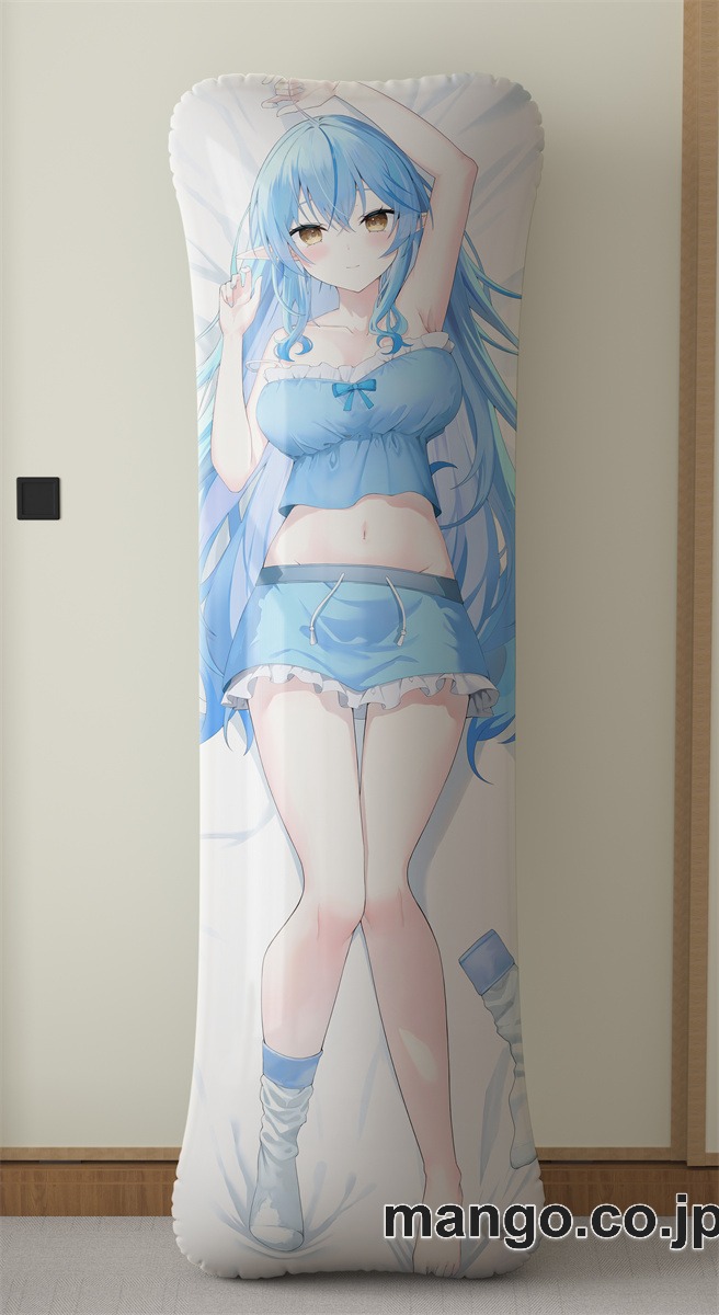 アニメ抱き枕カバー[バーチャルYoutuber]雪花ラミィ大型クッションキャラクターグッズPVC製コレクション用｜PVC エアクッション 等身大サイズ 立体ディスプレイ