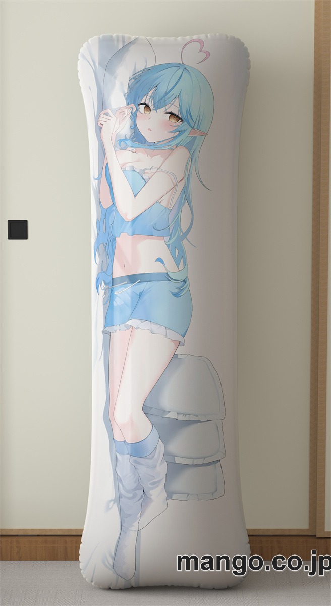 アニメ抱き枕カバー[バーチャルYoutuber]雪花ラミィ大型クッションキャラクターグッズPVC製コレクション用｜PVC エアクッション 等身大サイズ 立体ディスプレイ 2