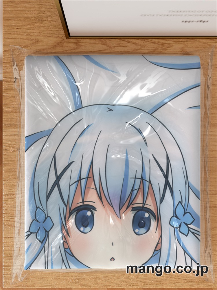 アニメ抱き枕カバーご注文はうさぎですかチノ大型クッションキャラクターグッズPVC製コレクション用｜空気ビニール製 等身大抱き枕 コレクション向けグッズ 3