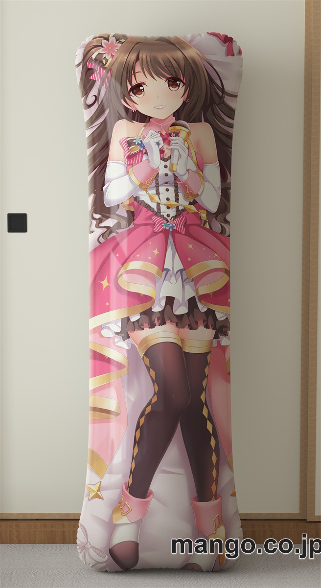 アニメ抱き枕カバーアイドルマスターシンデレラガールズ島村卯月大型クッションキャラクターグッズPVC製コレクション用｜PVC エアクッション 等身大サイズ 立体ディスプレイ 2