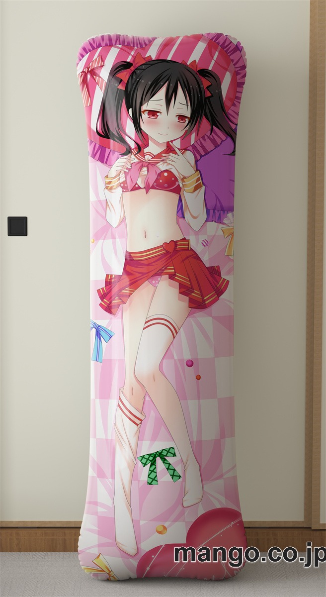 アニメ抱き枕カバーラブライブ!矢澤にこ大型クッションキャラクターグッズPVC製コレクション用 等身大 抱き枕 空気ビニール製 キャラクターグッズ 2