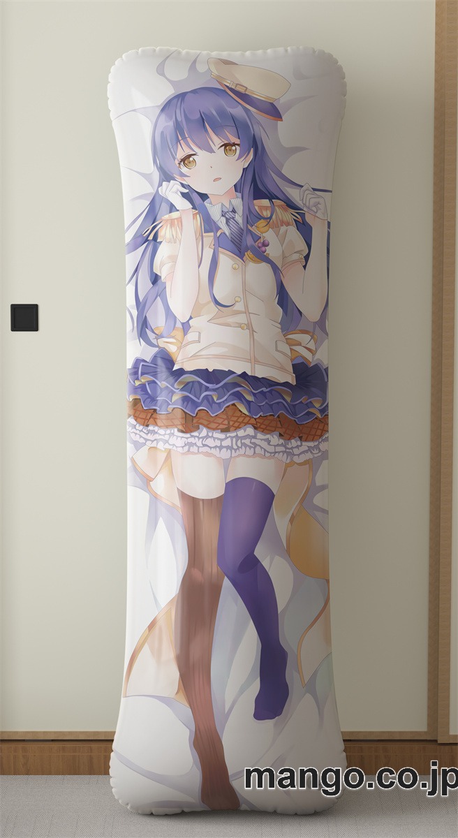 アニメ抱き枕カバーラブライブ!Schoolidolproject園田海未大型クッションキャラクターグッズPVC製コレクション用｜等身大エアクッション ビッグサイズ PVC製 アニメグッズ