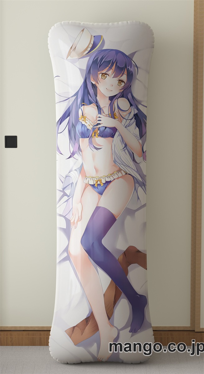 アニメ抱き枕カバーラブライブ!Schoolidolproject園田海未大型クッションキャラクターグッズPVC製コレクション用｜等身大エアクッション ビッグサイズ PVC製 アニメグッズ 2