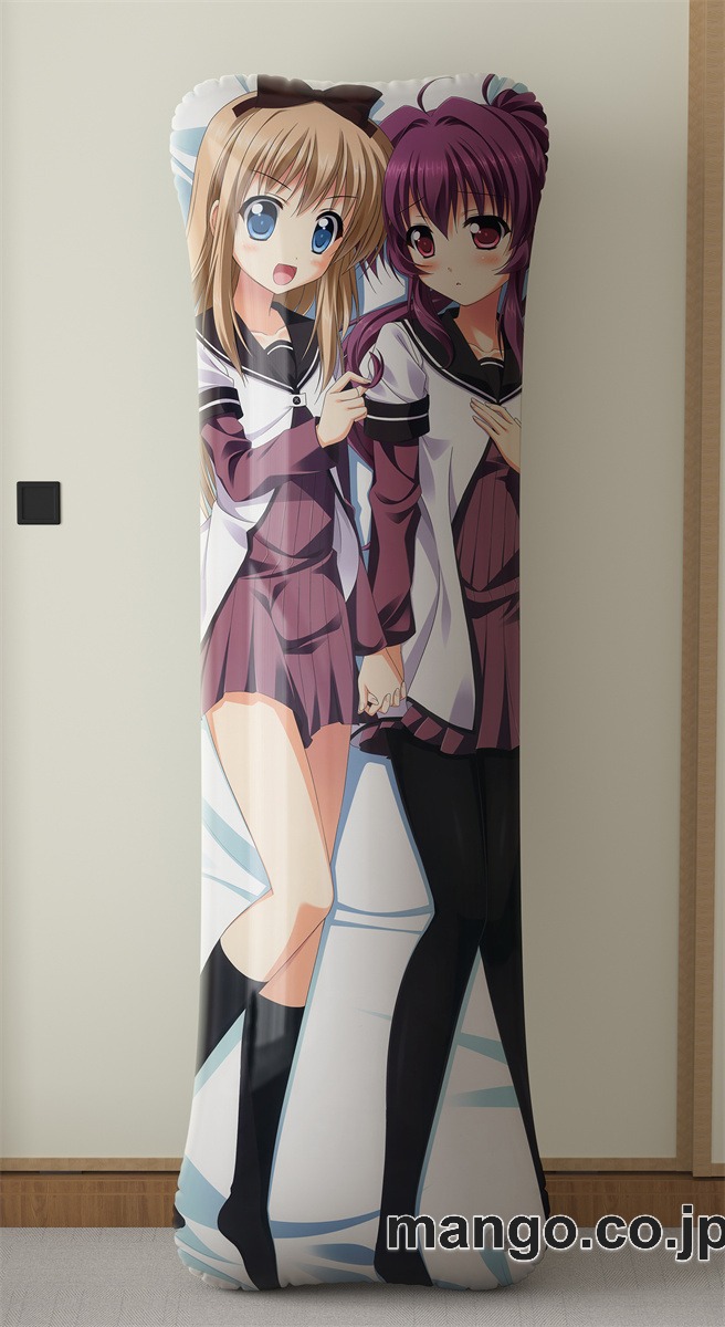 アニメ抱き枕カバーゆるゆり大型クッションキャラクターグッズPVC製コレクション用｜空気ビニール製 等身大抱き枕 コレクション向けグッズ