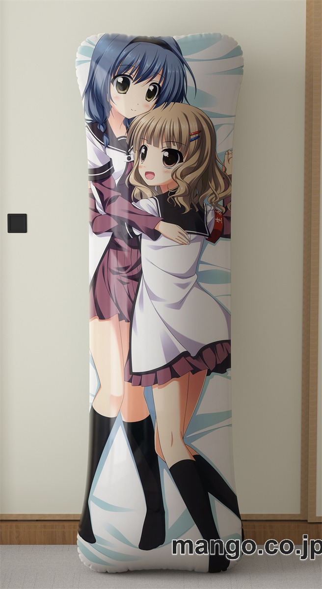 アニメ抱き枕カバーゆるゆり大型クッションキャラクターグッズPVC製コレクション用｜空気ビニール製 等身大抱き枕 コレクション向けグッズ 2