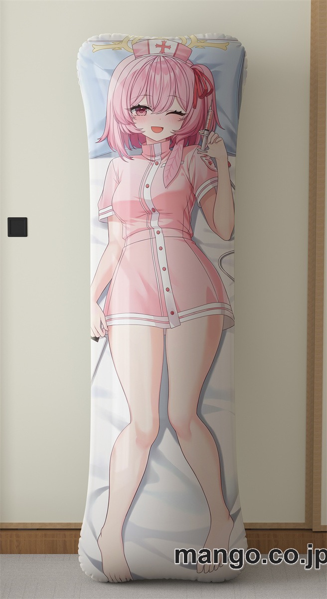 アニメ抱き枕カバー[ブルーアーカイブ]鷲見セリナ大型クッションキャラクターグッズPVC製コレクション用 等身大 抱き枕 空気ビニール製 キャラクターグッズ 2