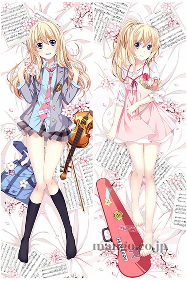 【四月は君の嘘】宮園かをり 抱き枕カバー 50×160cm 2WAYトリコット 四月は君の嘘 宮園 かをり 抱き枕カバー