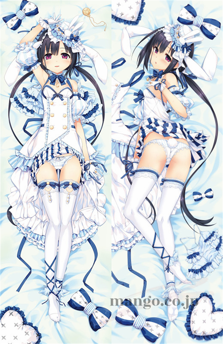 【まいてつ】早瀬ふかみ 白兎ドレスver 抱き枕カバー 160×50cm 2WAYトリコット まいてつ早瀬ふかみ白兎ドレスver 抱き枕カバー