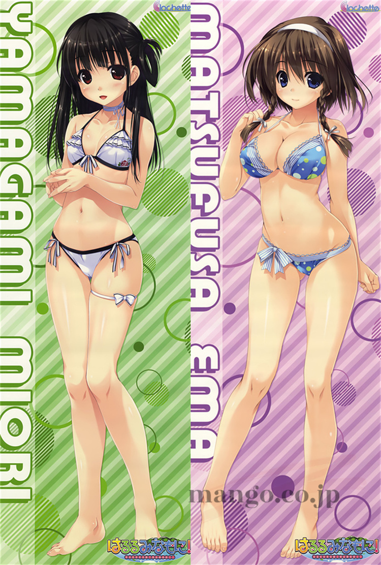 【はるるみなもに！】抱き枕カバー 50×160cm 2WAYトリコット はるるみなもに！ 抱き枕カバー