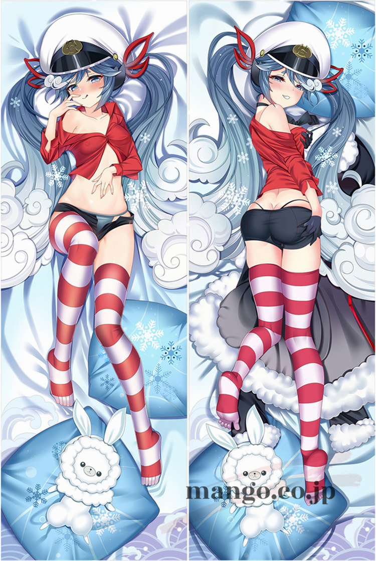 【VOCALOID】 雪ミク抱き枕カバー アニメ 等身大 等身大 キャラクター雪ミク 抱き枕カバー