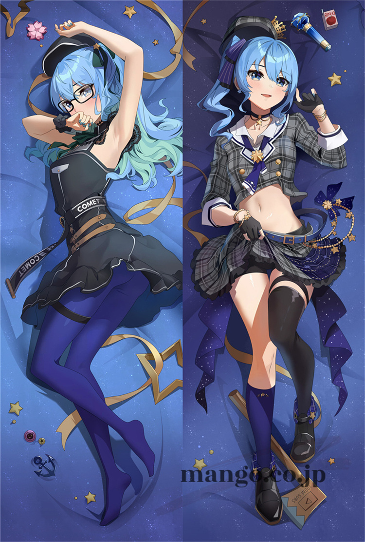 【バーチャルYoutuber】 星街すいせい抱き枕カバー アニメ 等身大 等身大 キャラクター星街すいせい 抱き枕カバー