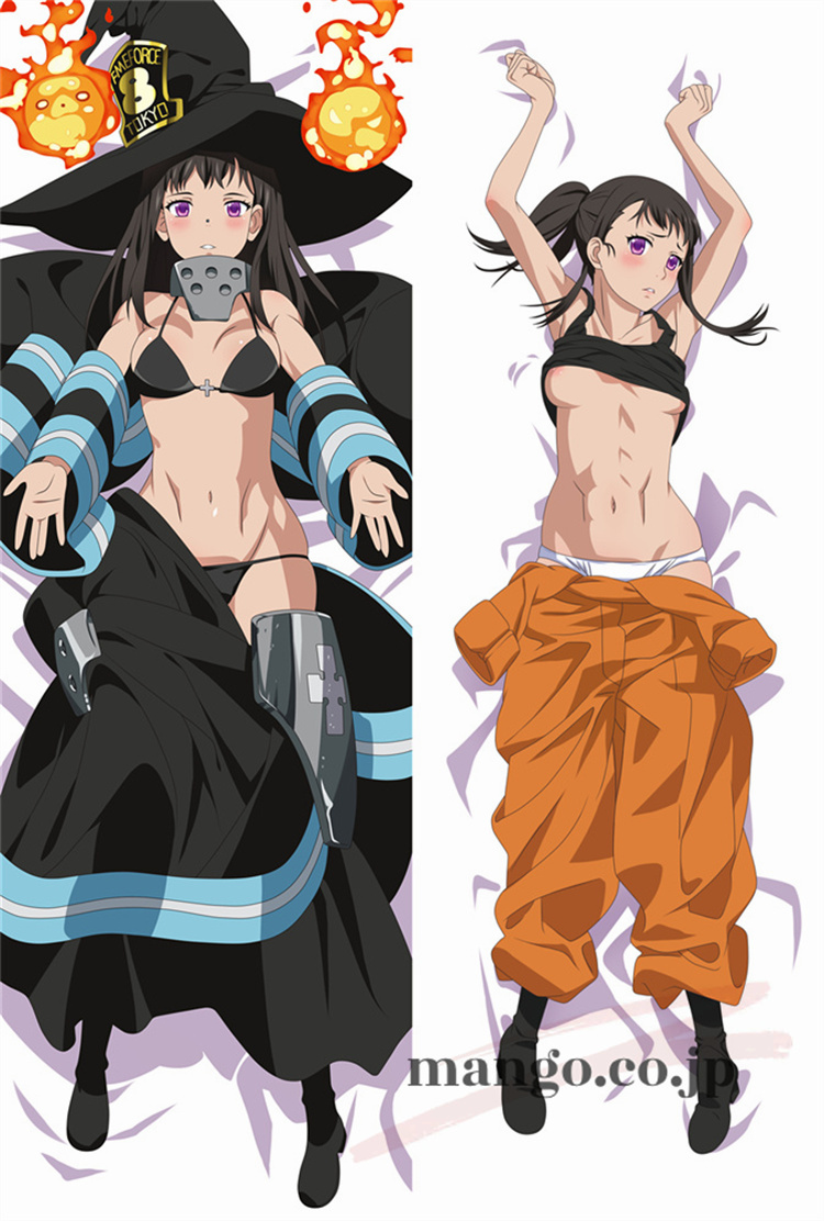 【炎炎ノ消防隊】  茉希尾瀬抱き枕カバー アニメ 等身大 等身大 キャラクター 茉希尾瀬 抱き枕カバー