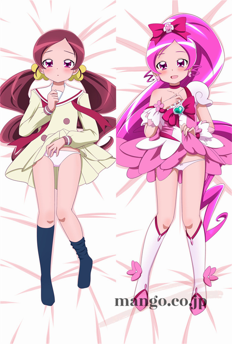 【ハートキャッチプリキュア！】 つぼみキュアブロッサム抱き枕カバー アニメ 等身大 等身大 キャラクターつぼみキュアブロッサム 抱き枕カバー